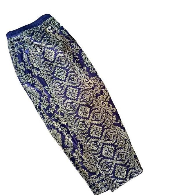 KAMBEN / KAMEN JADI BORDIR MOTIF SOKA KATUN STRAIT /BAWAHAN TRADISONAL/PANJANG/WANITA/DRESS DEWASA T