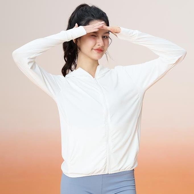 Sale Wizi Pelindung Matahari Wanita Pakaian Pelindung Matahari Berkerudung Tops Olahraga Outdoor  Mt