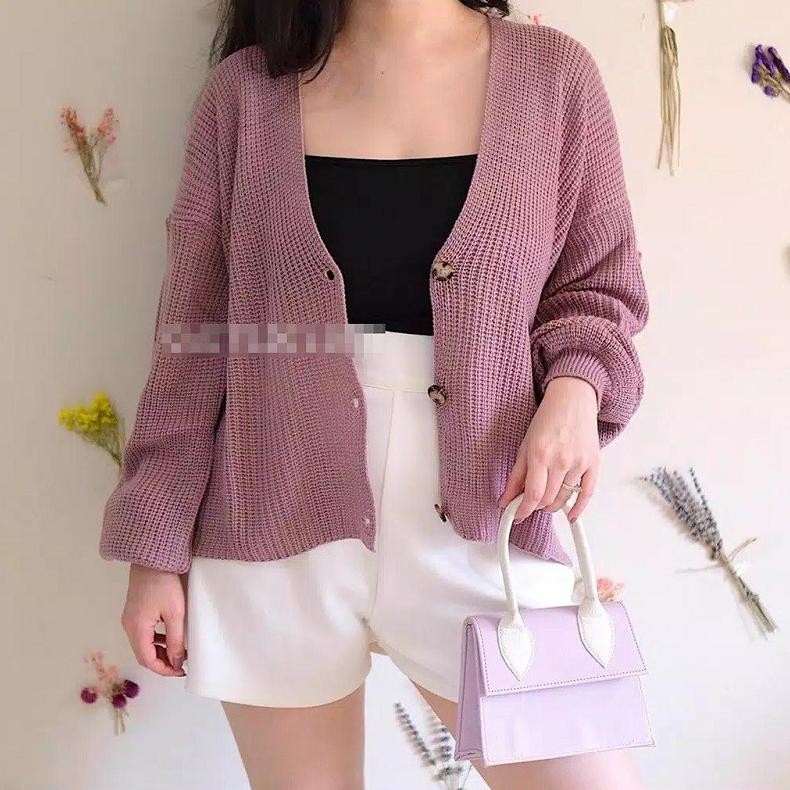 FX VINA KNITTED CARDIGAN RAJUT / CARDI FISTA RAJUT PREUM HQ