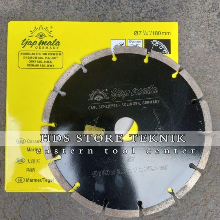 Mata Pisau Potong keramik Gerinda Potong  Granit Tjap Mata 7 inch Diamond Wheel