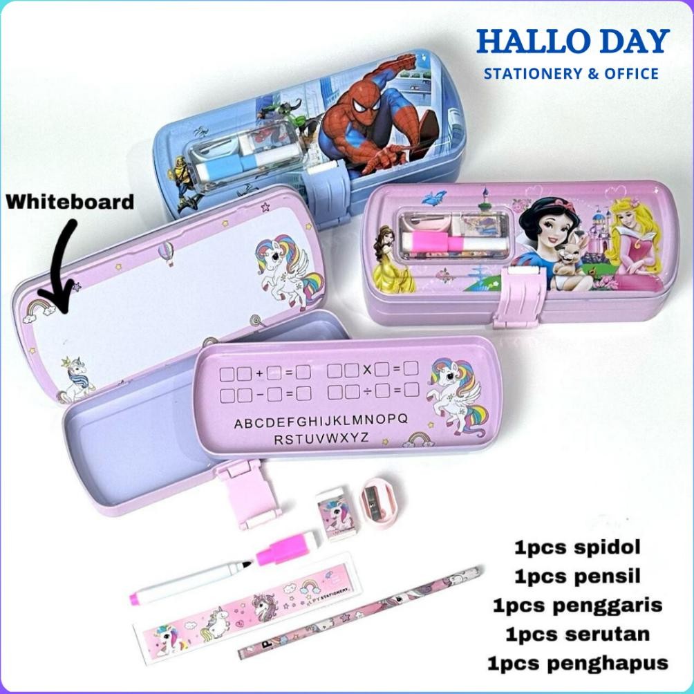 

Un04 Hd Kotak Pensil Kaleng Set 2 Susun/Kotak Pensil/Pencil Case School