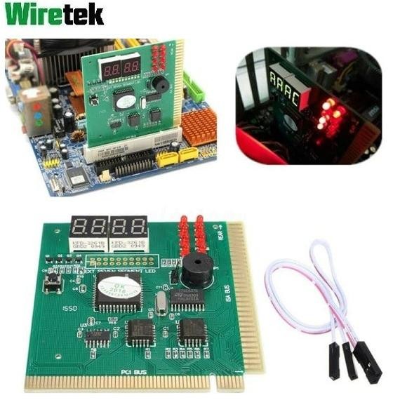 Murah PCI PC Analyzer Card Motherboard Diagnostic Test Card Non COD