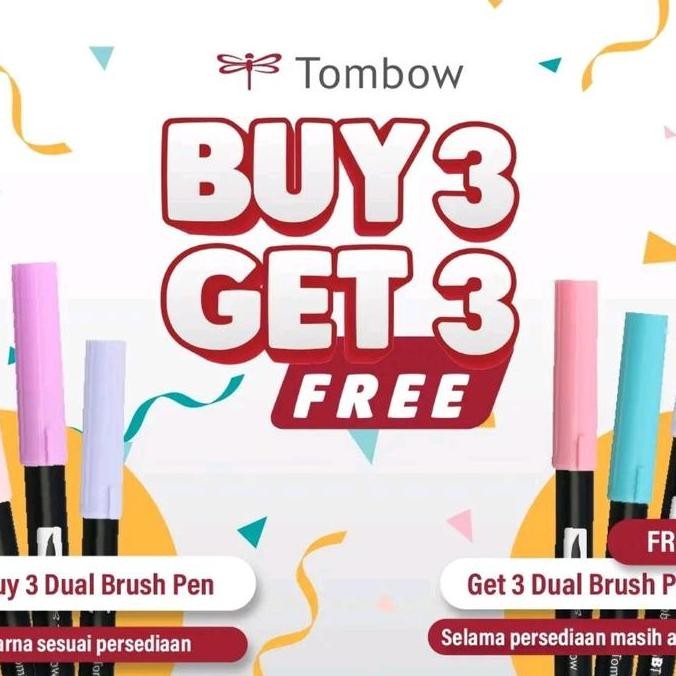

BELI 1 ABT GRATIS 1 ABT PRO MINIMAL BELI 3 ABT TOMBOW DUAL TIP BRUSH PEN ART MAKER SPIDOL KUAS WARNA by Radhiant official