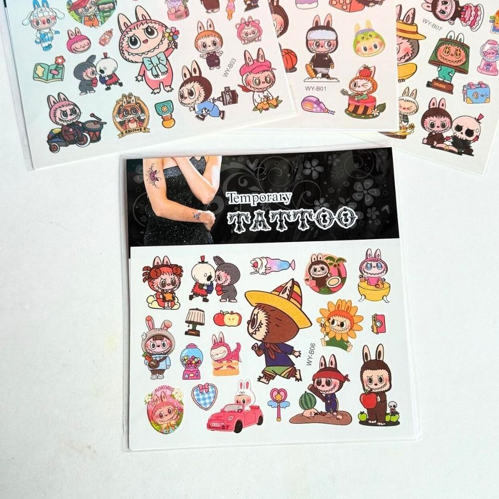 Spesial Promo Labubu Temporary Tattoo Tato Sementara Karakter Lucu