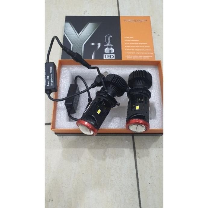 New LAMPU LED MINI PROJECTOR PROJIE H4 Y7D SUPER BRIGHT MOBIL MOTOR