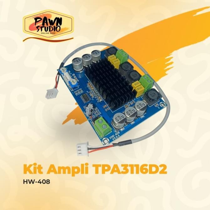 Power Amplifier Kit Tpa3116D2 Class D Stereo Hifi Hw-408 Original