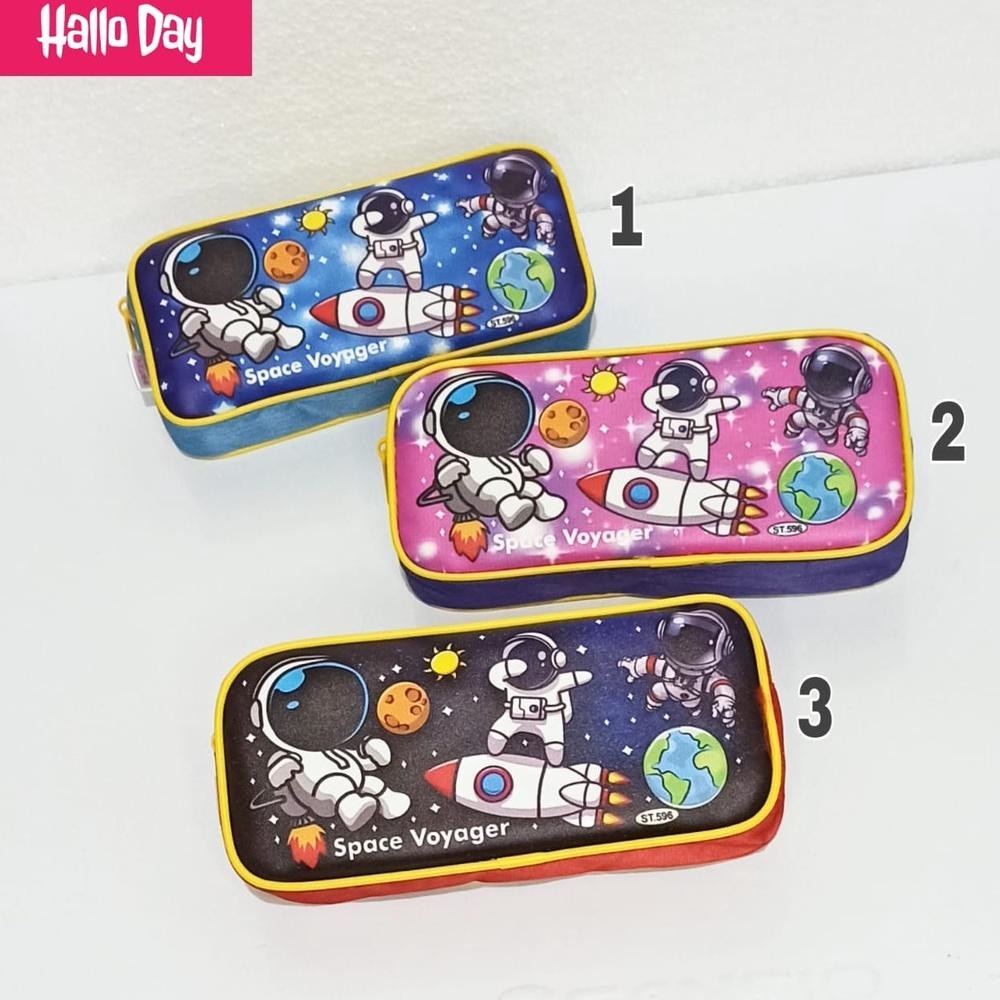 

Hj-64 Kotak Pensil Kain Sporty/Tempat Pensil Sleting/Pencil Box Zipper