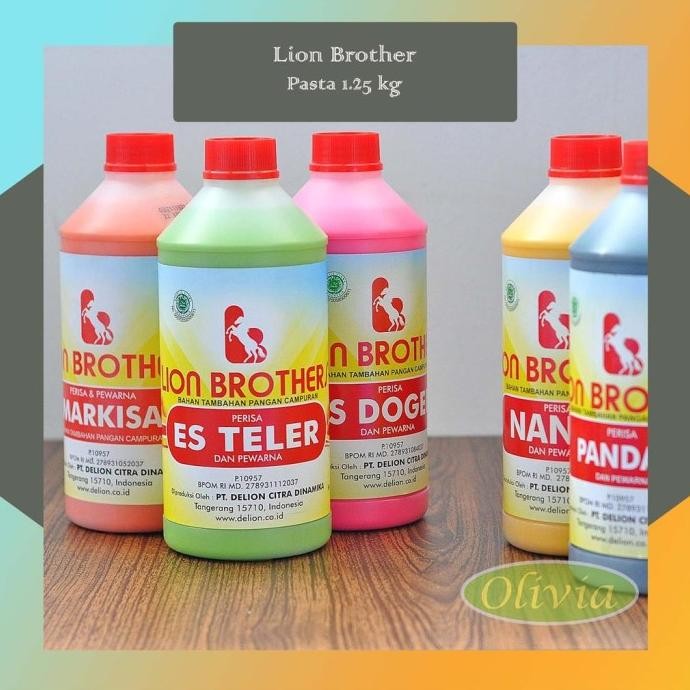 

TERSEDIA Pasta Perisa Pewarna Makanan Lion Brothers 1.25kg 7 Varian READY STOCK