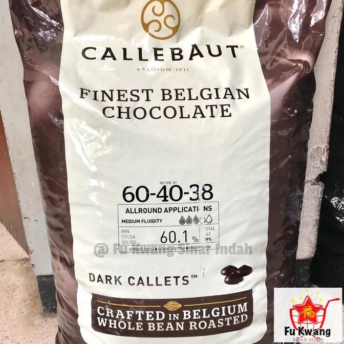 

TERSEDIA Callebaut Dark Chocolate Belgian Couverture 60-40-38 60,1% 100 gram
