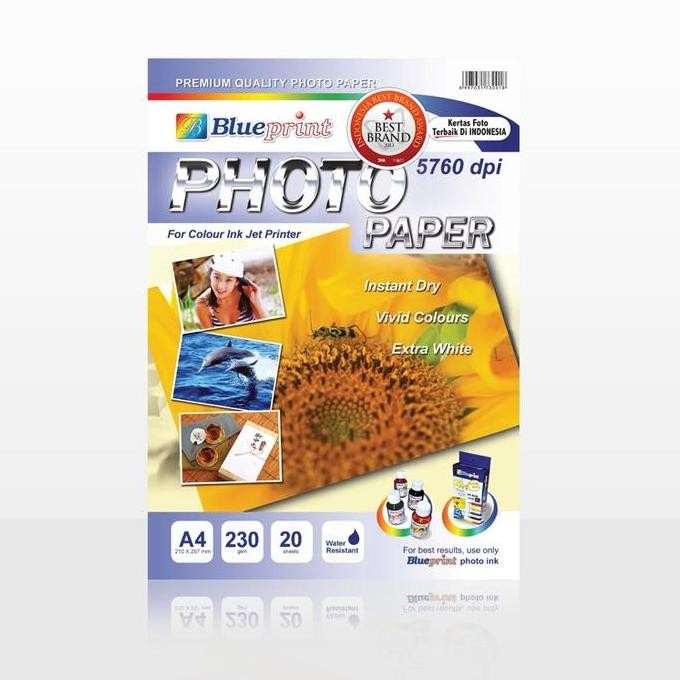 

Kertas Foto Glossy , Glossy Photo Paper Blueprint A4 230 Gsm Terlaris