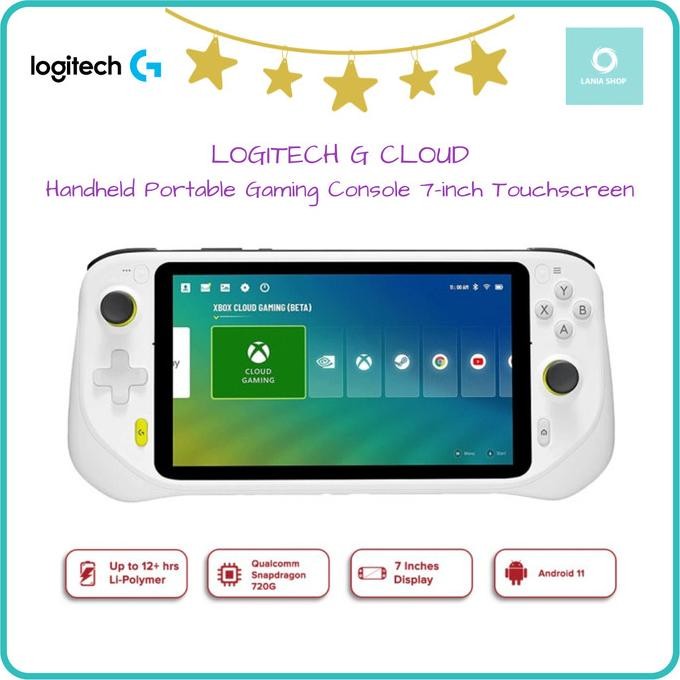 Produk Baru LOGITECH G CLOUD Handheld Portable Gaming Console 7-inch Touchscreen