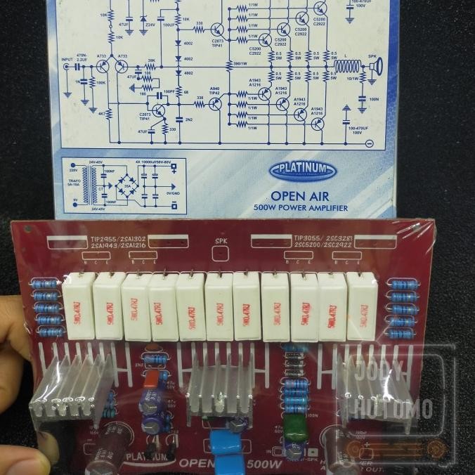 Driver Kit Power Amplifier Mono Open Air 500 Watt Platinum Power Mono Original
