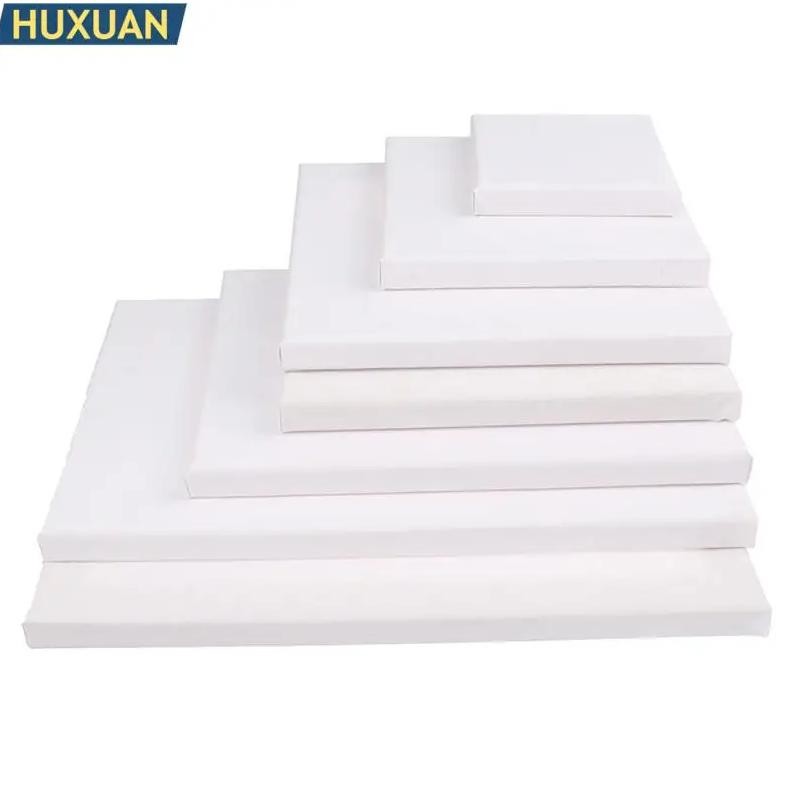 

White Blank Square Artist Canvas For Oil Painting On Canvas Acrylic Watercolor Oil Paint With Wood Frame As Primer