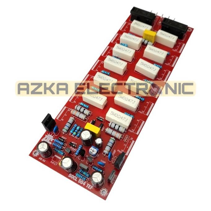 Kit Driver Power Amplifier Socl 504 Tef Plus Pcb Tr Final Ae-53 Original