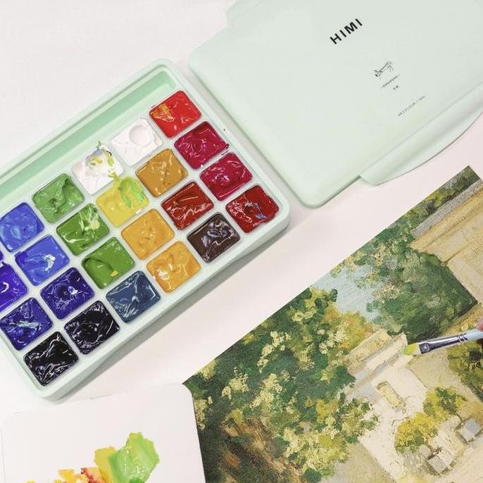 

Miya Himi Gouache Set 18/24 Warna 30ml Cat Untuk Cat Air by Radhiant official