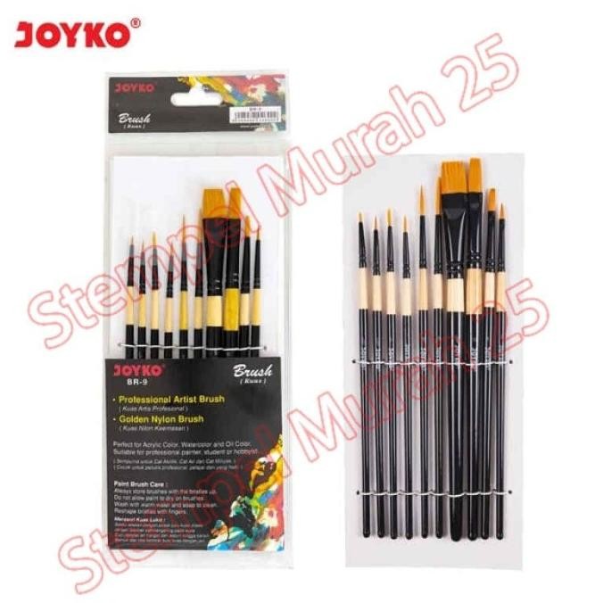 

Kuas Joyko BR-9 / Joyko Round Brush / Kuas Lukis Joyko Set 10 by Radhiant official