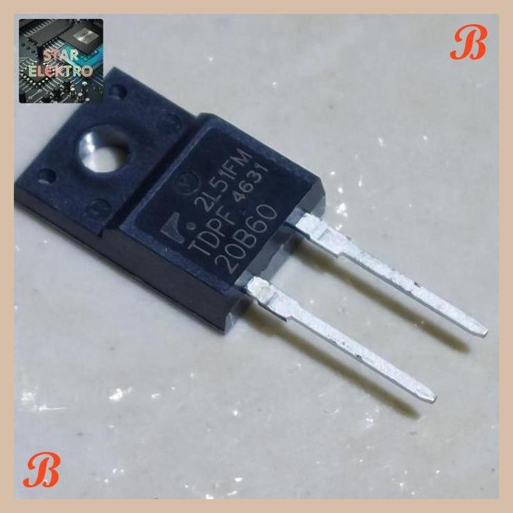 [SRE] TDPF 20B60 To-220f TDPF20B60 Trinno Fast Recovery Diode 20A 20860 Transistor Dioda