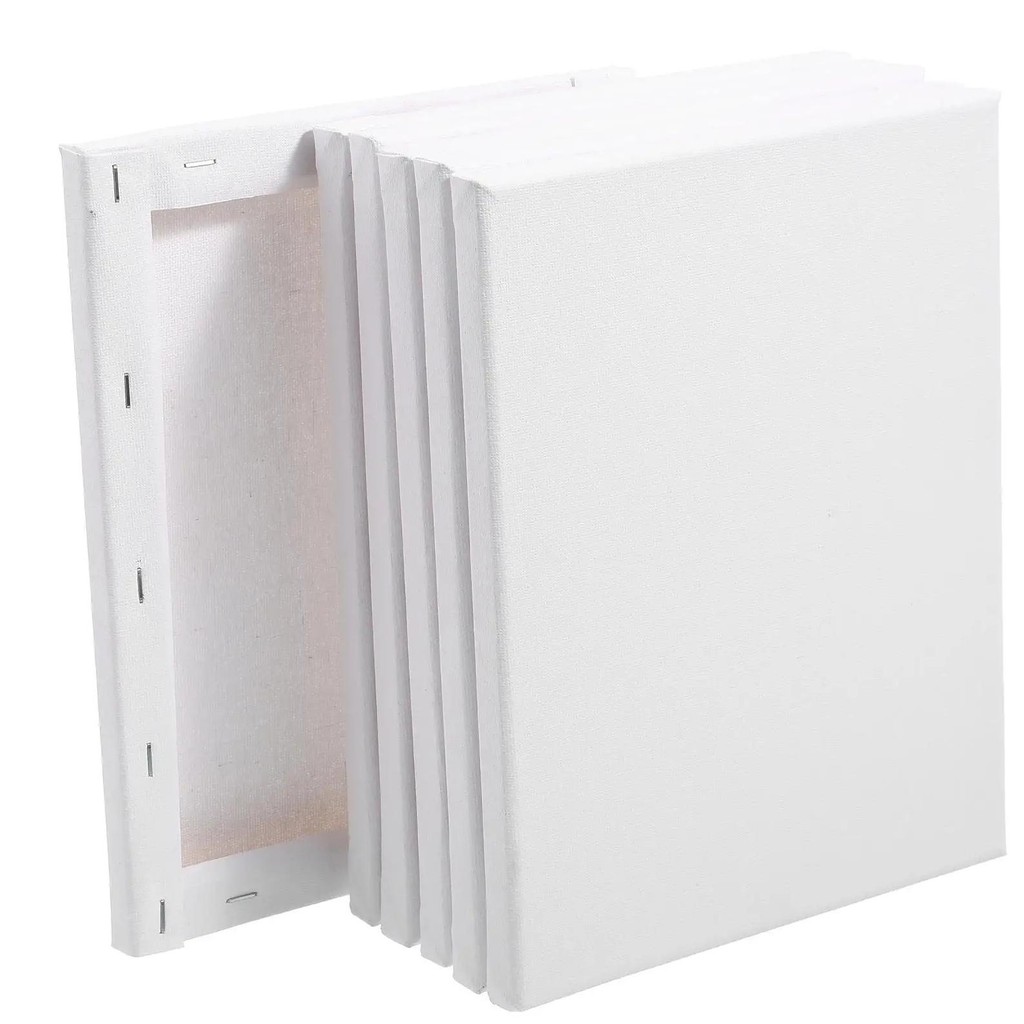 

6 Pcs Cotton Canvas Frame For Painting 20X25Cm Artist Cloth Panel Boards Blank Canvases Wood Sketchpad Oil