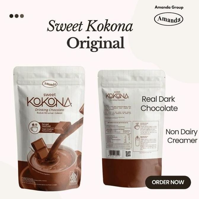 

TERSEDIA Kokona Original Kemasan 1 KG Minuman Chocolate Cokelat Susu Amanda bubuk coklat premium