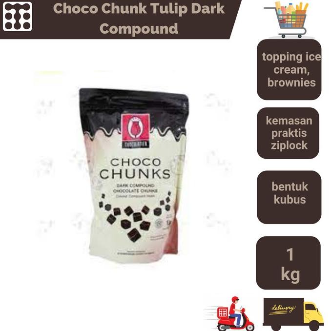 

TERSEDIA CHOCO CHUNK TULIP DARK COMPOUND 1 KG