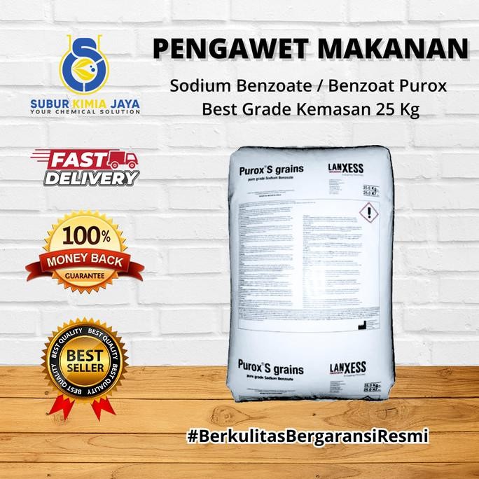 

TERSEDIA Sodium Benzoate pure Purox S grains ex Holland 25 KG
