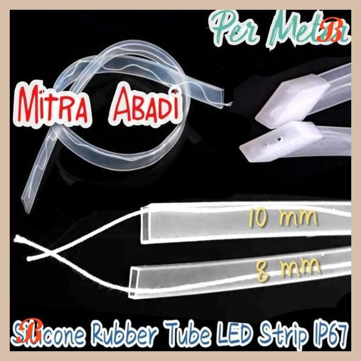 [MRA] Selongsongan Karet Silicone Tube Tipis LED Strip IP67 Per Meter