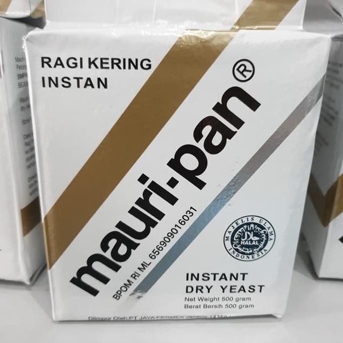 

TERSEDIA Mauripan instant dry yeast 500 gram ragi pengembang roti donut donat