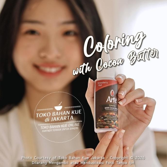 

TERSEDIA Tulip ARTE STRAWBERRY RED Chocolate Coloring Cocoa Butter Warna MERAH