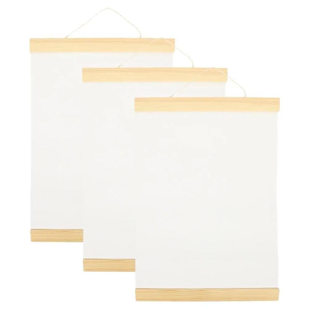 

3 Pcs Toddler Canvas Boards Graffiti Oil Painting Square Frames Cloth Portable Tools Office For