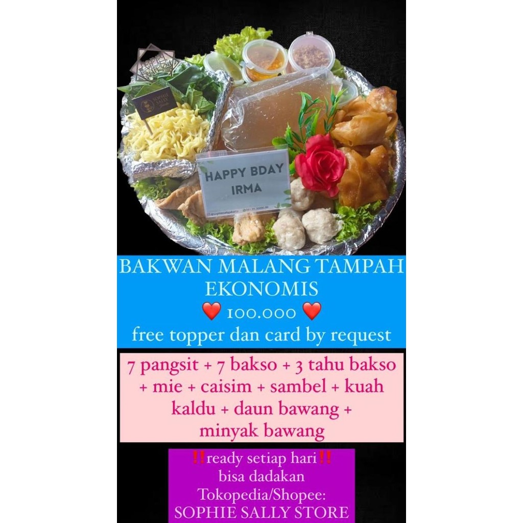 

Sale Bakwan Malang Tampah Ekonomis , Note Tgl Dan Ucapan