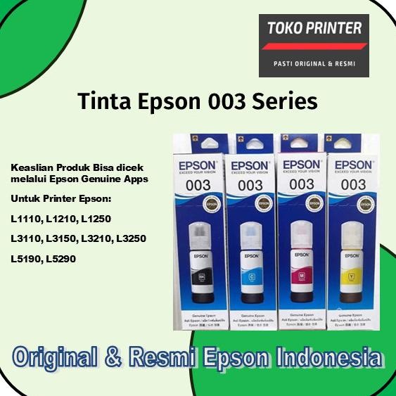 Tinta Epson 003 Original Tinta Printer Epson L3110 L3210 L1110 L3250 Original