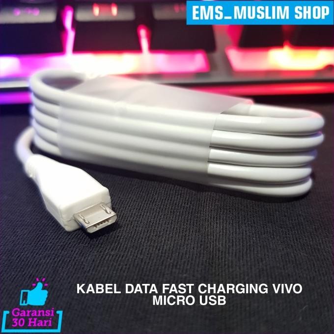 kabel data fast charging vivo y20 y20s original 100% micro usb 2a termurah