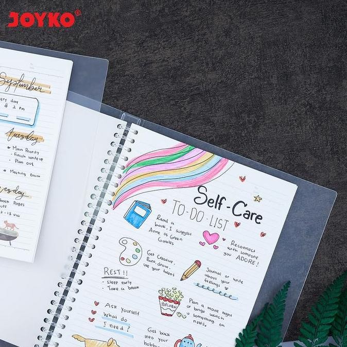 

Joyko Binder Note A5 B5 TRANSPARENT / Buku Binder A5 B5 Joyko TRANSPARAN Catatan murah