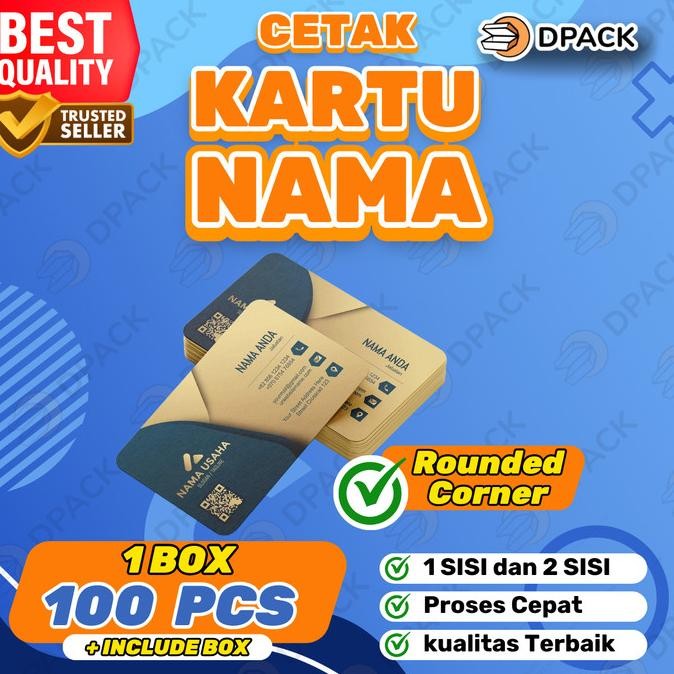 

CETAK KARTU NAMA ROUNDED 1 SISI/2 SISI FREE BOX murah