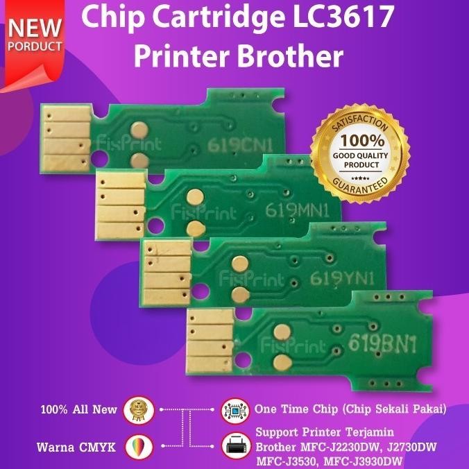 Chip Cartridge Tinta LC3617 LC 3617 J3530DW J2230DW J2730DW Original