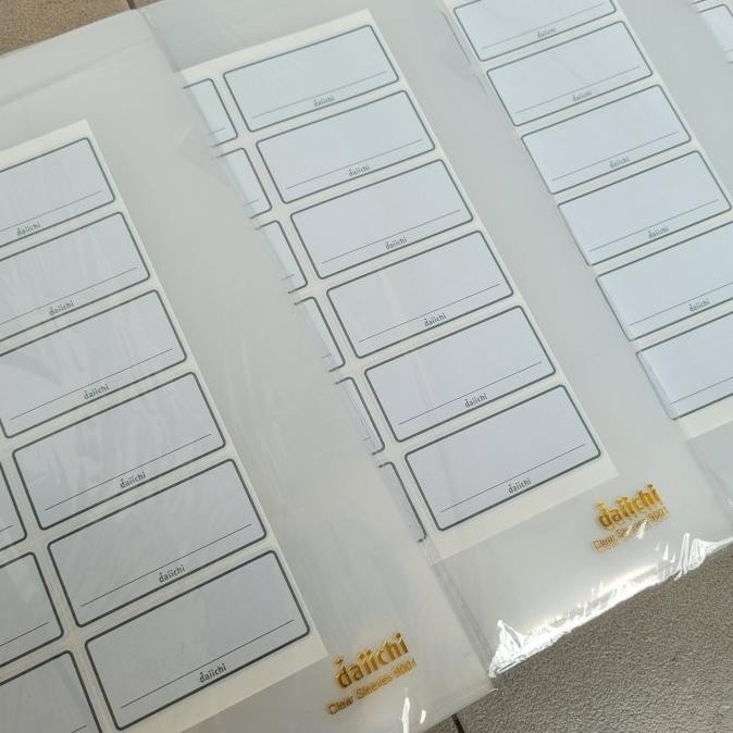 

Map L Daiichi A4 / Clear Sleeve Daichi 9001 Bening Plastik - 1 pack isi 12 pcs murah