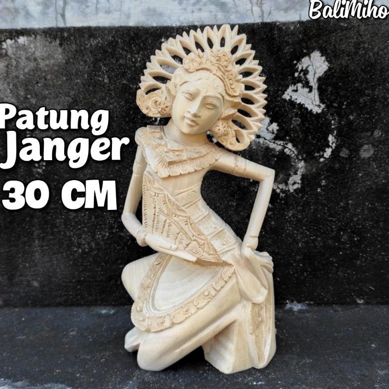 Living Patung Janger Duduk Bali 30 Cm/Patung Penari Bali/Patung Legong/Patung Wanita Bali/Patung Kay