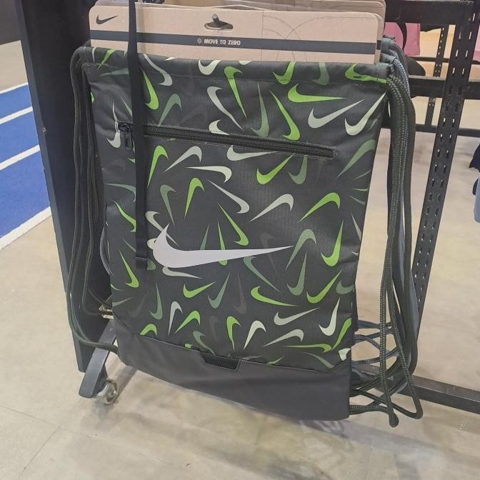 Tas Backpack Tas Serut Drawstring Bag Nike Original Hijau Green Co