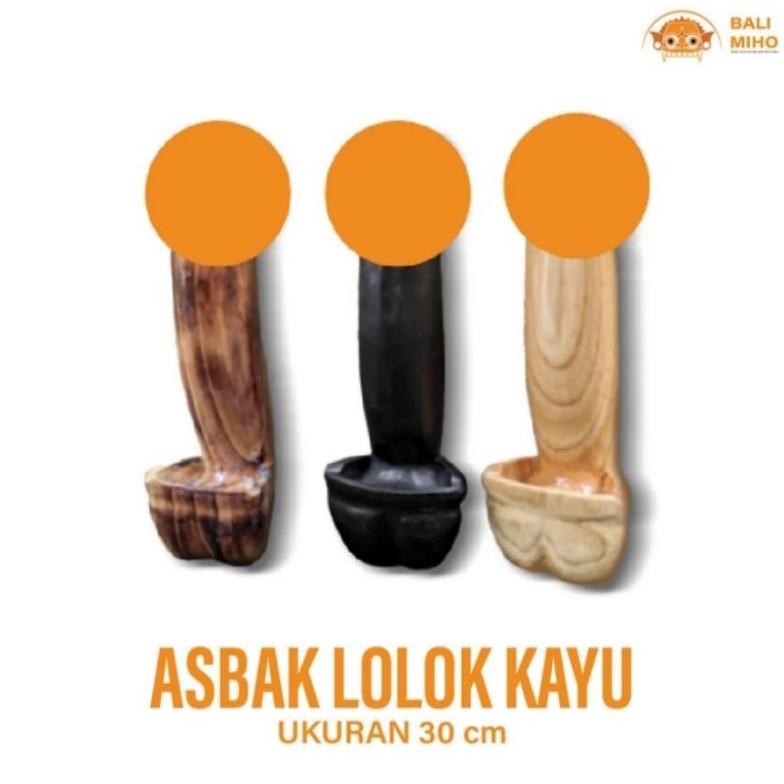 Living Asbak Bali 30 Cm - Asbak Unik - Asbak Rokok - Asbak Kayu - Tempat Puntung Rokok - Bali Future
