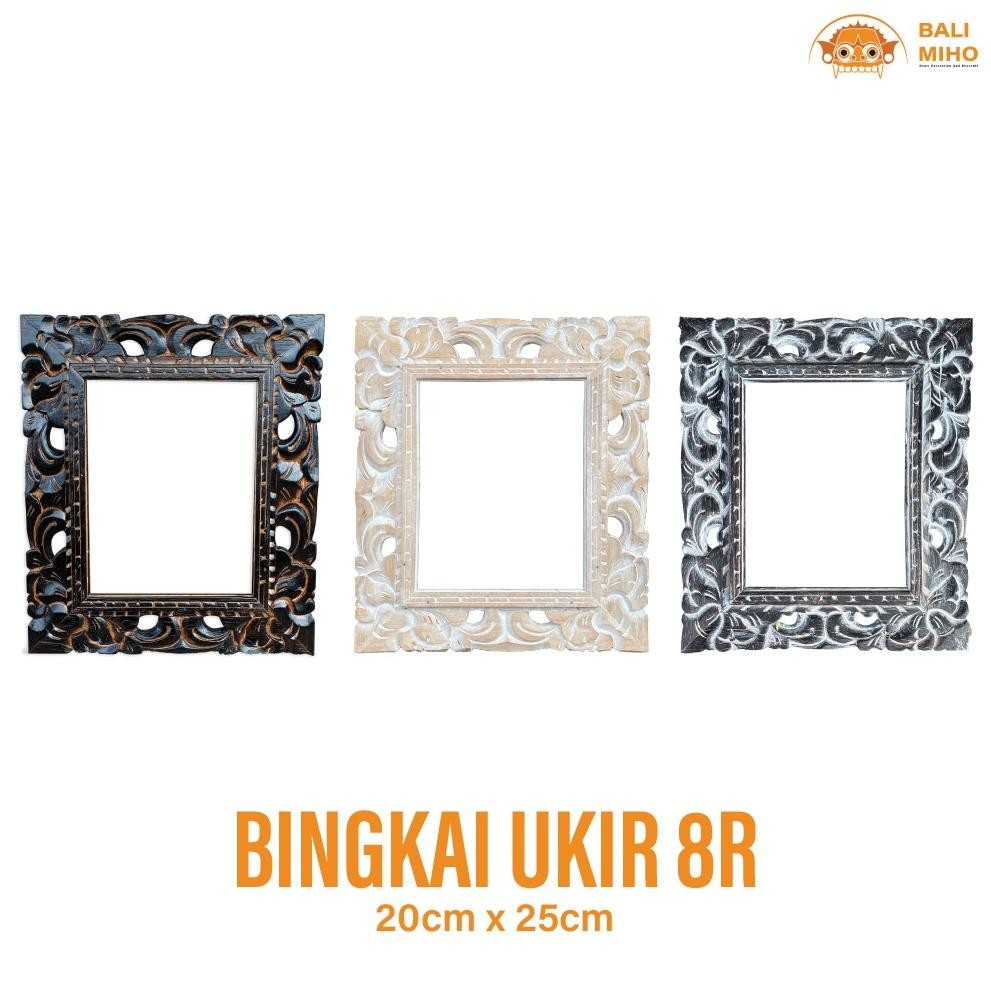Living Bingkai Kayu Ukir 8R - Bingkai Foto - Bingkai Lukisan - Bingkai Kayu - Pajangan Dinding - Dek