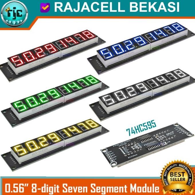 Module Seven Segment 8-Digit 0.56" TM1637 LED 7-Segment Display RGBYW