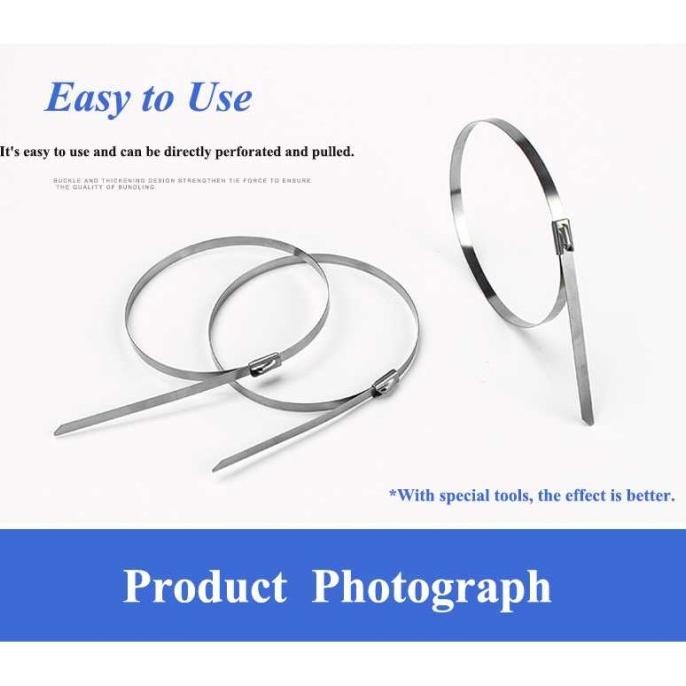 

Kabel Tis Stainless isi 100 pcs/ Kabel ties besi baja anti karat murah