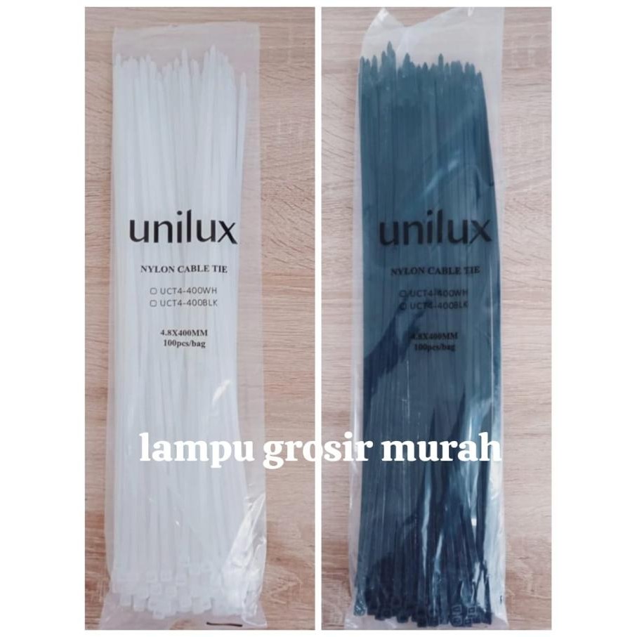 

KABEL TIES CABLE TIE 4,8x400mm 4.8 x 400 mm KUALITAS BAGUS - Putih murah