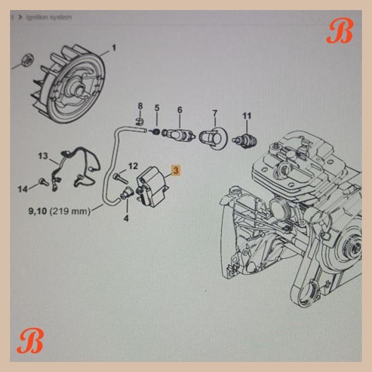 [JRB] IGNITION MODULE COIL CDI MS-651 STIHL ORIGINAL