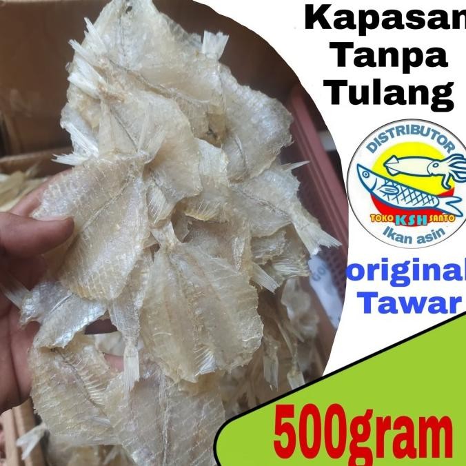 

Murah Ikan Asin Kapasan Tawar Tanpa Tulang-500Gram