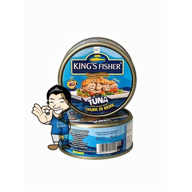

Promo King'S Fisher Tuna In Brine- Tuna Kaleng 170G- 1Dus Khusus Gosend