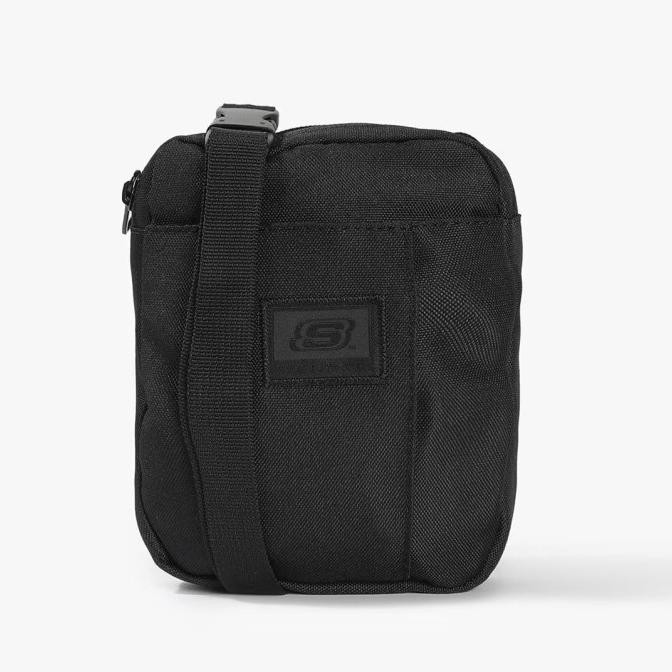 Tas Skechers Crossbody Sling Bag Black Selempang Casual Sport Original