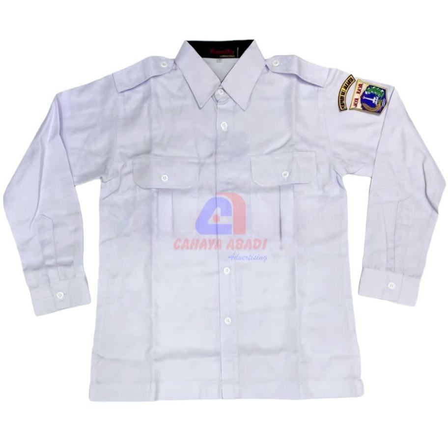 TERLARIS Kemeja Putih PDH PNS DKIJakarta Seragam Putih PNS PDH DKI Jakarta Baju Putih PDH PNS Pria