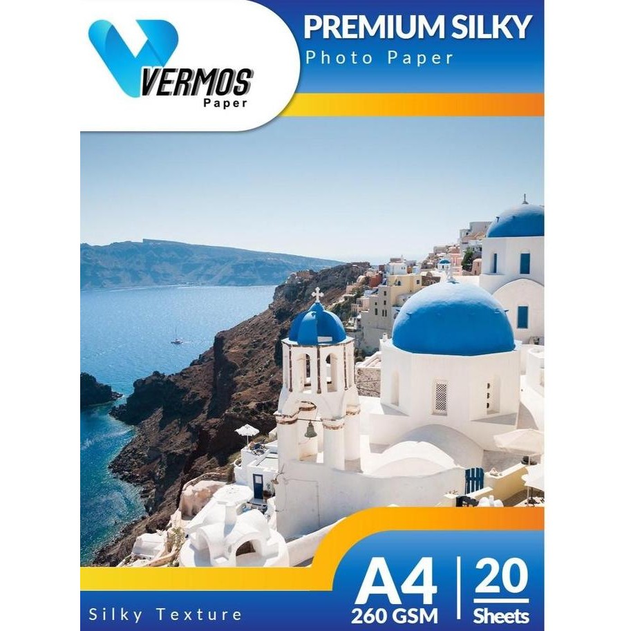 

Kertas Foto Vermos Premium Silky Photo Paper A4 260 Gsm Promo