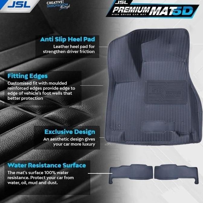 New All New Rush Terios Karpet Mobil 5D JSL Mat Model Diamond